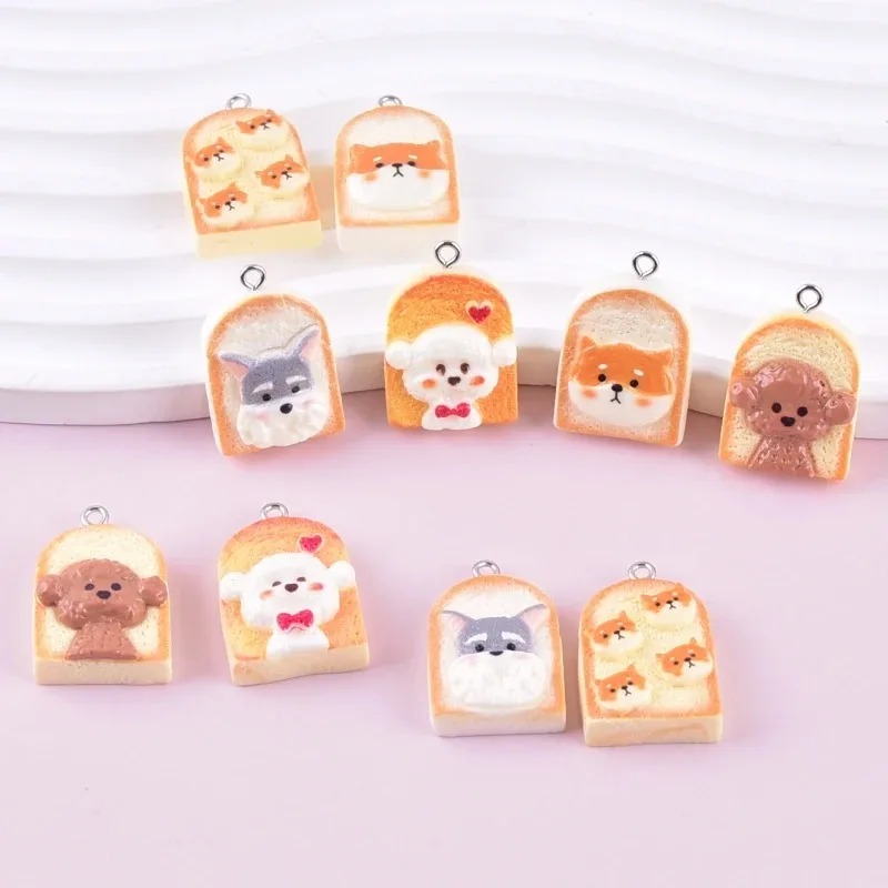 Resin Craft Material - 10 pendentifs en résine en forme