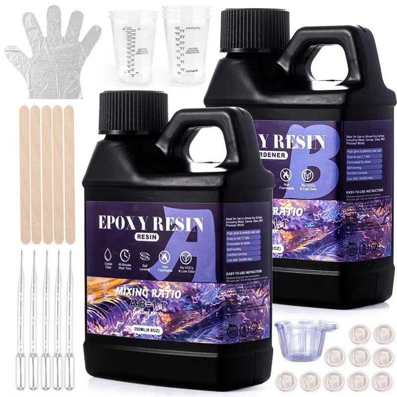 Epoxy Uv Resin Kit - Kit de résine époxy 1:1 Easy