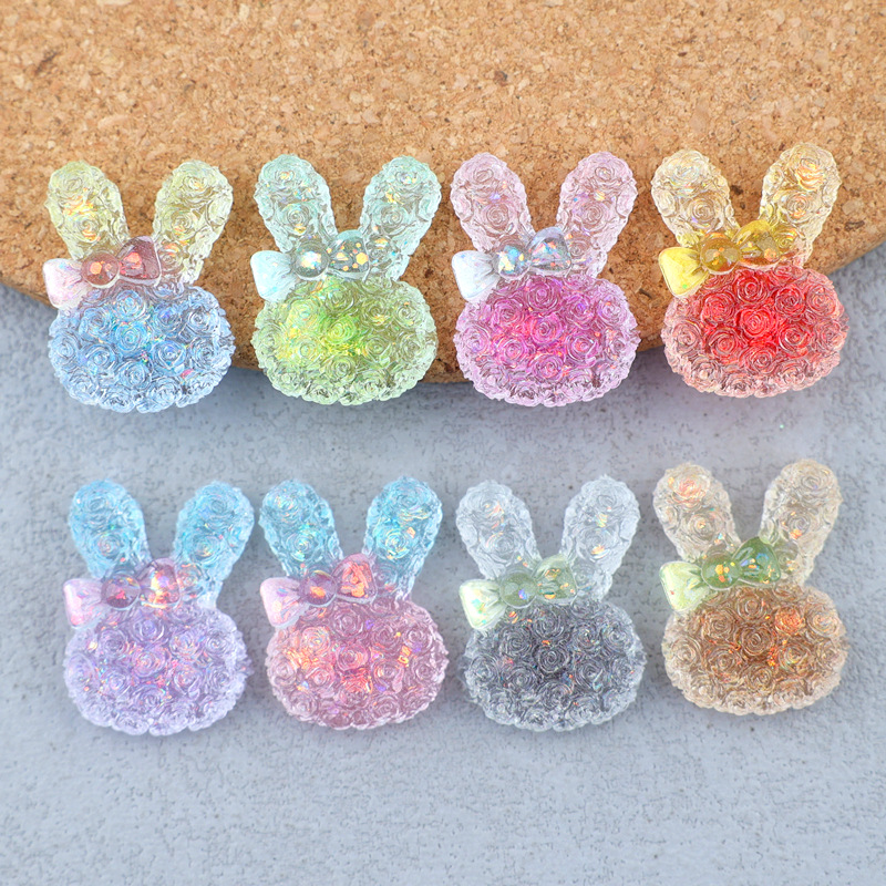 Resin Craft Material - Lot de 5 cabochons en résine