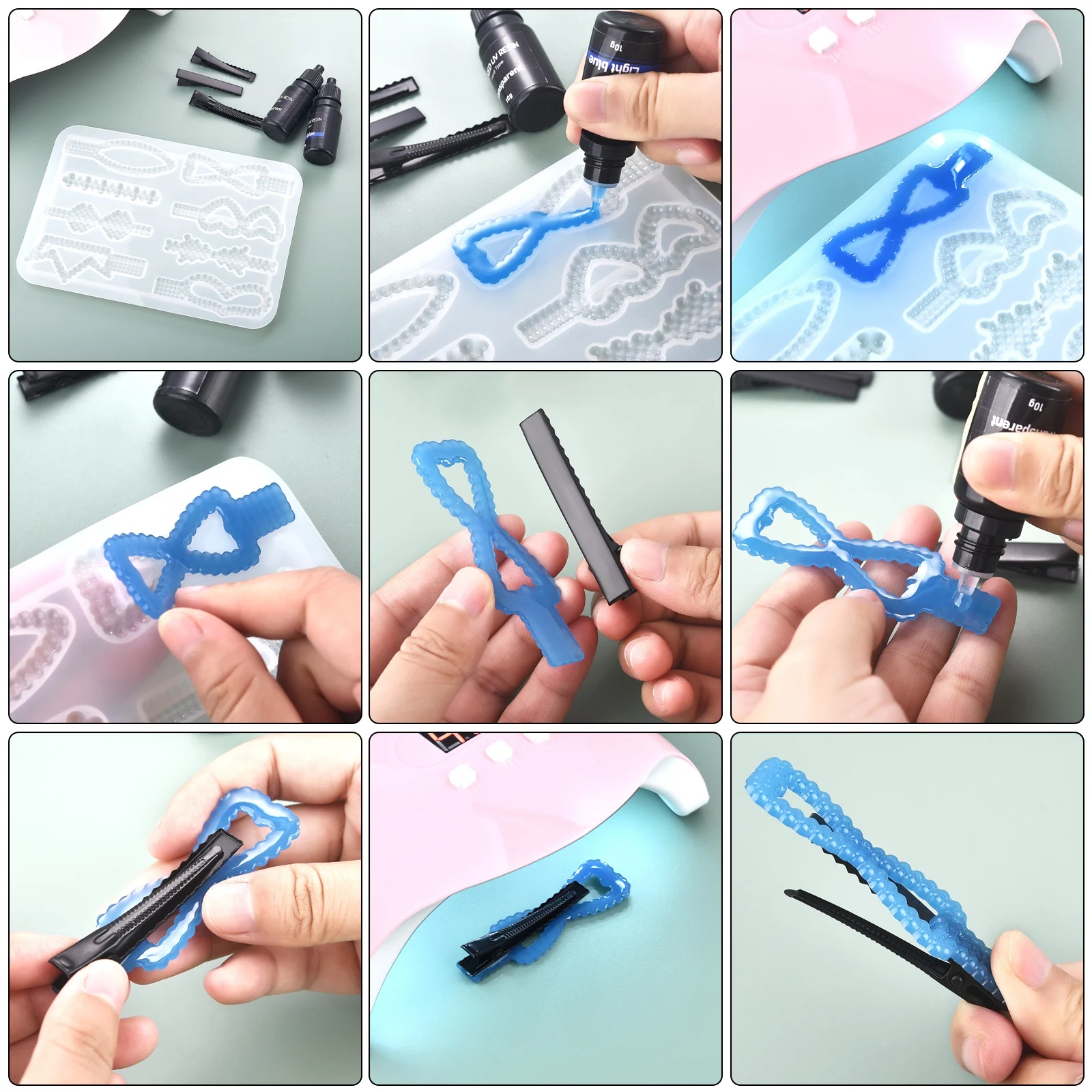Colle résine UV 17 couleurs, 1 - Epoxy Uv Resin Kit avis et prix