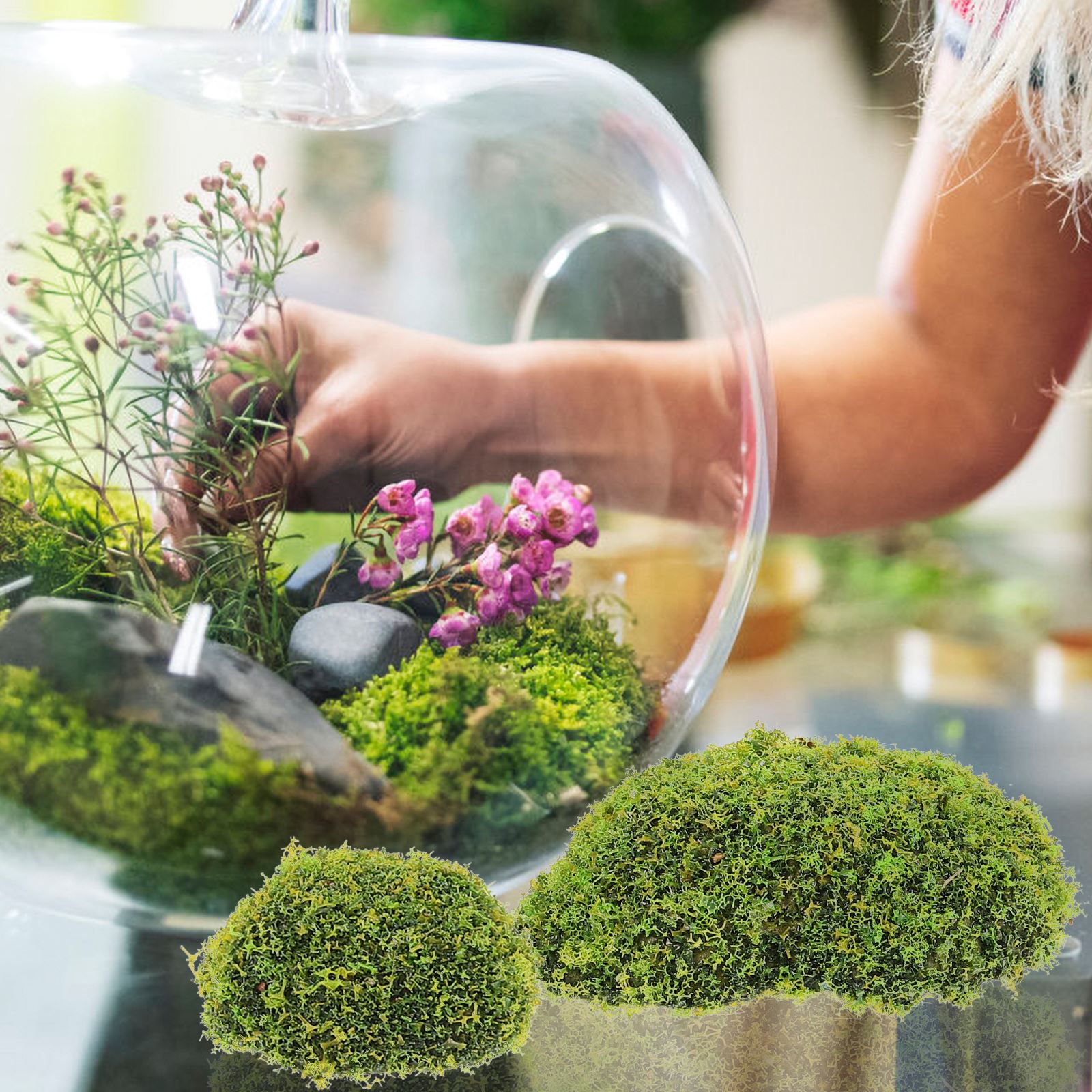 Roches de mousse artificielles - Terrarium Moss Art avis et prix