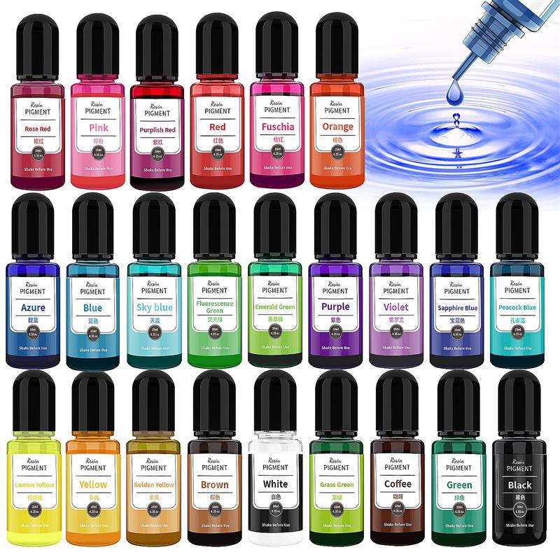 Encre à base d'alcool 24 coule - Resin Dye Alcohol avis et prix